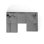 Comfy Modular Sofa - 4-Seater Chaise Sectional - Right Hand Facing