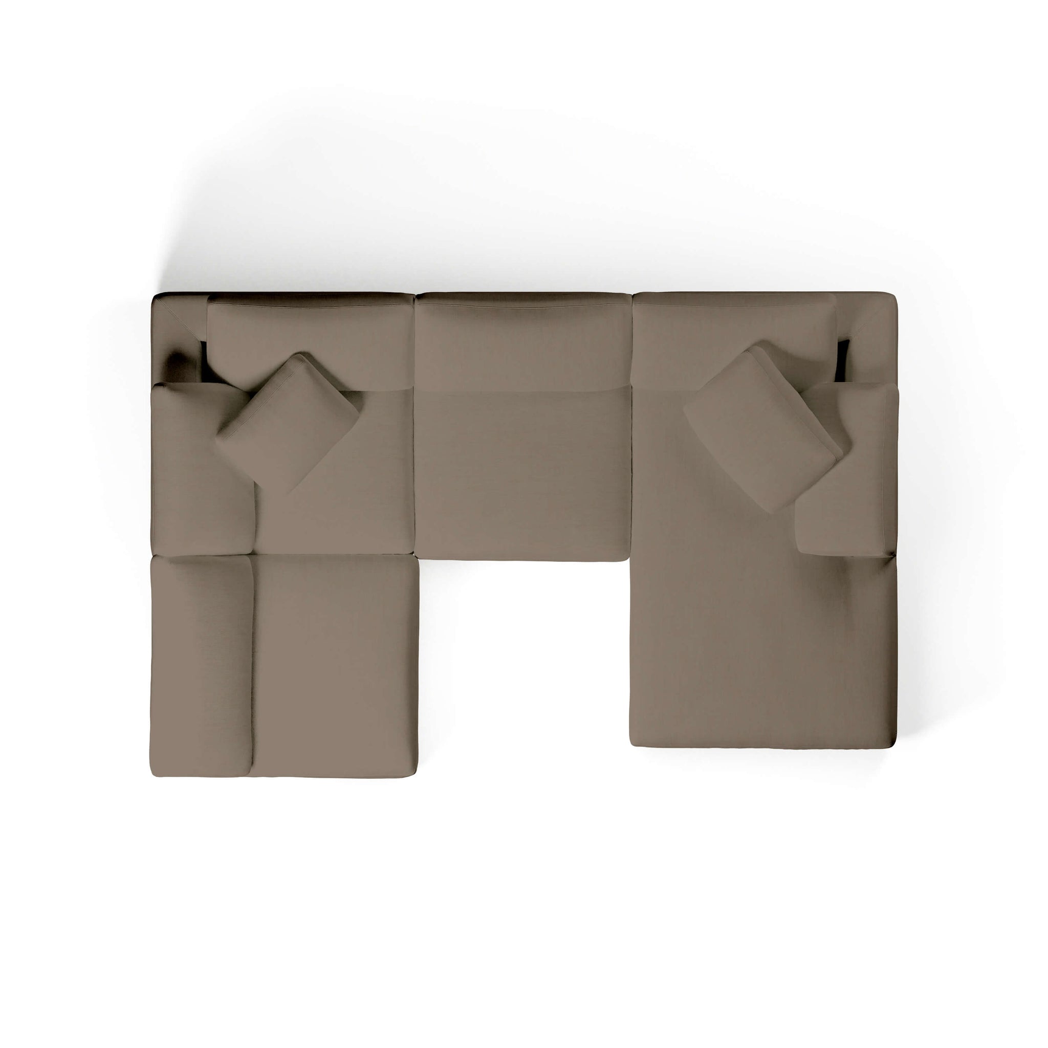 Comfy Modular Sofa - 4-Seater Chaise Sectional - Right Hand Facing