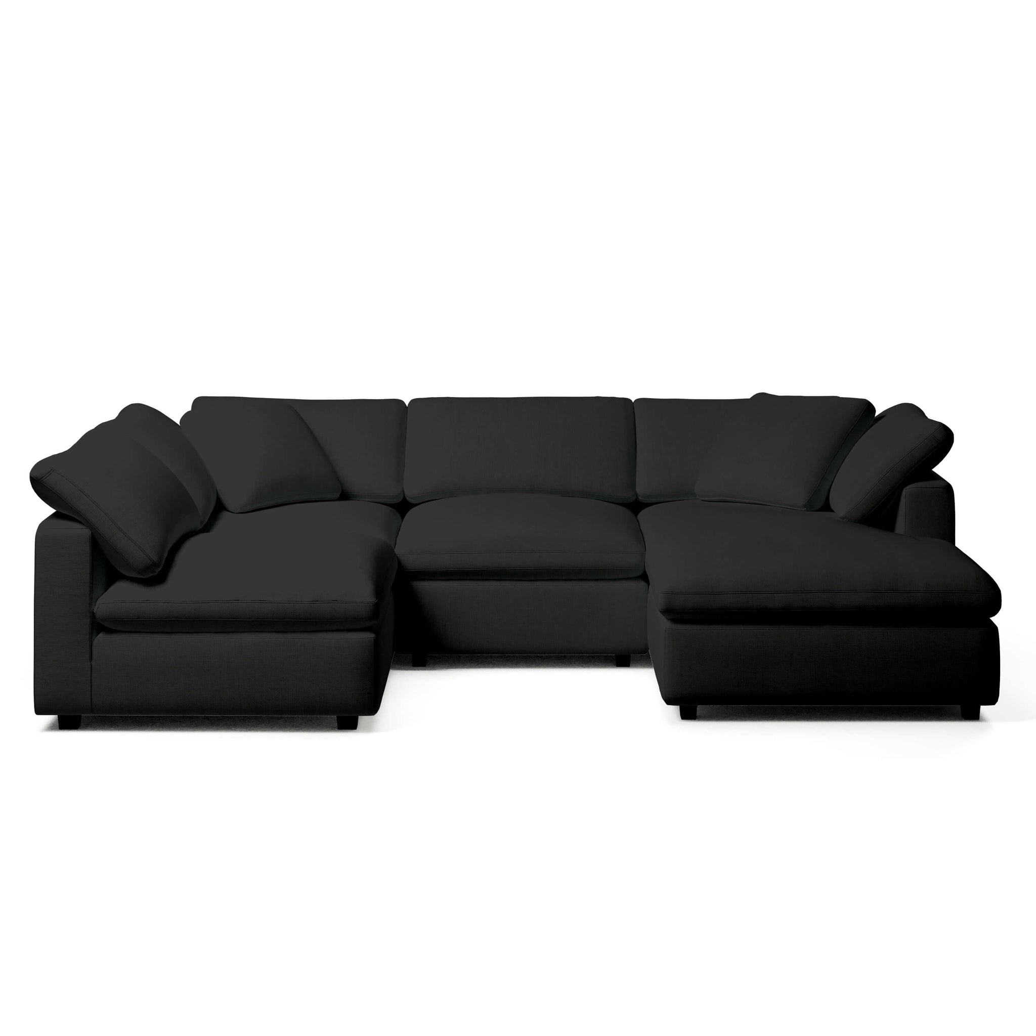 Comfy Modular Sofa - 4-Seater Chaise Sectional - Right Hand Facing