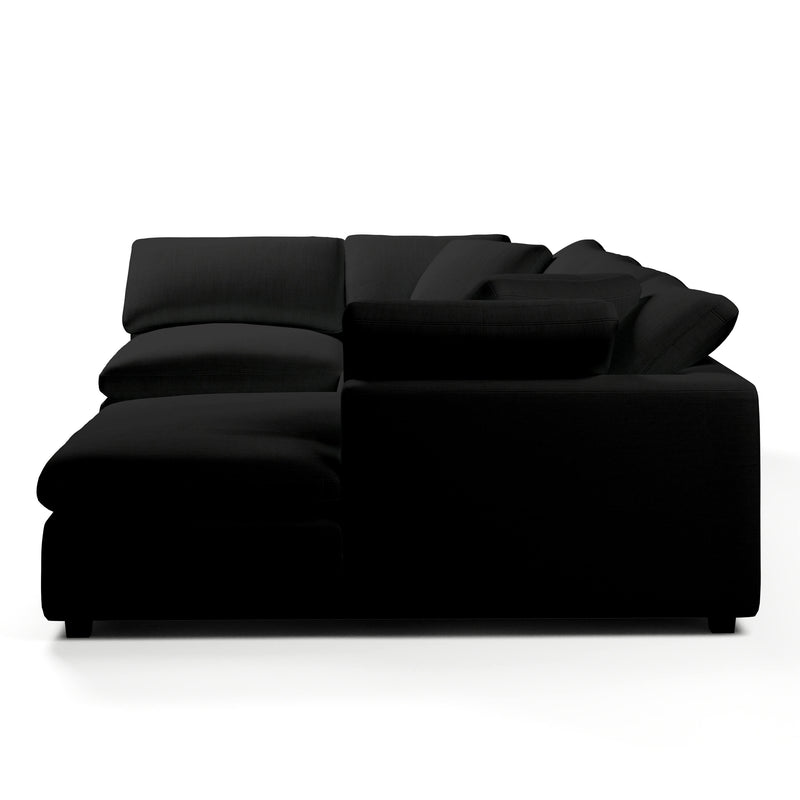 Comfy Modular Sofa - 4-Seater Chaise Sectional - Right Hand Facing