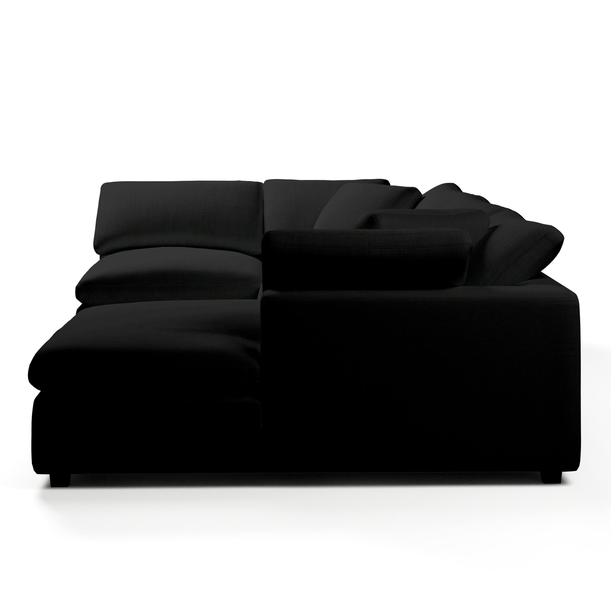 Comfy Modular Sofa - 4-Seater Chaise Sectional - Right Hand Facing