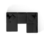 Comfy Modular Sofa - 4-Seater Chaise Sectional - Left Hand Facing