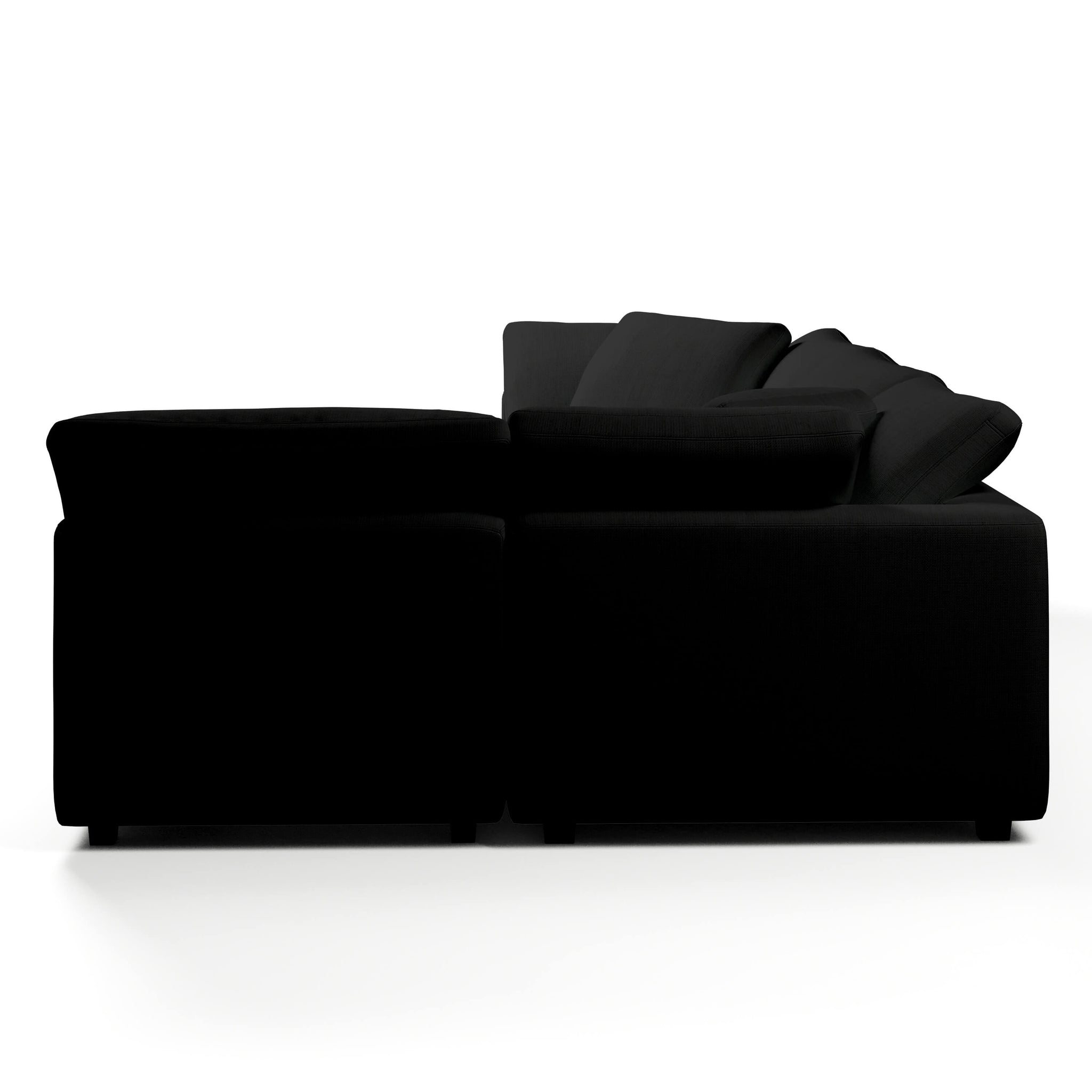 Comfy Modular Sofa - 4-Seater Chaise Sectional - Left Hand Facing