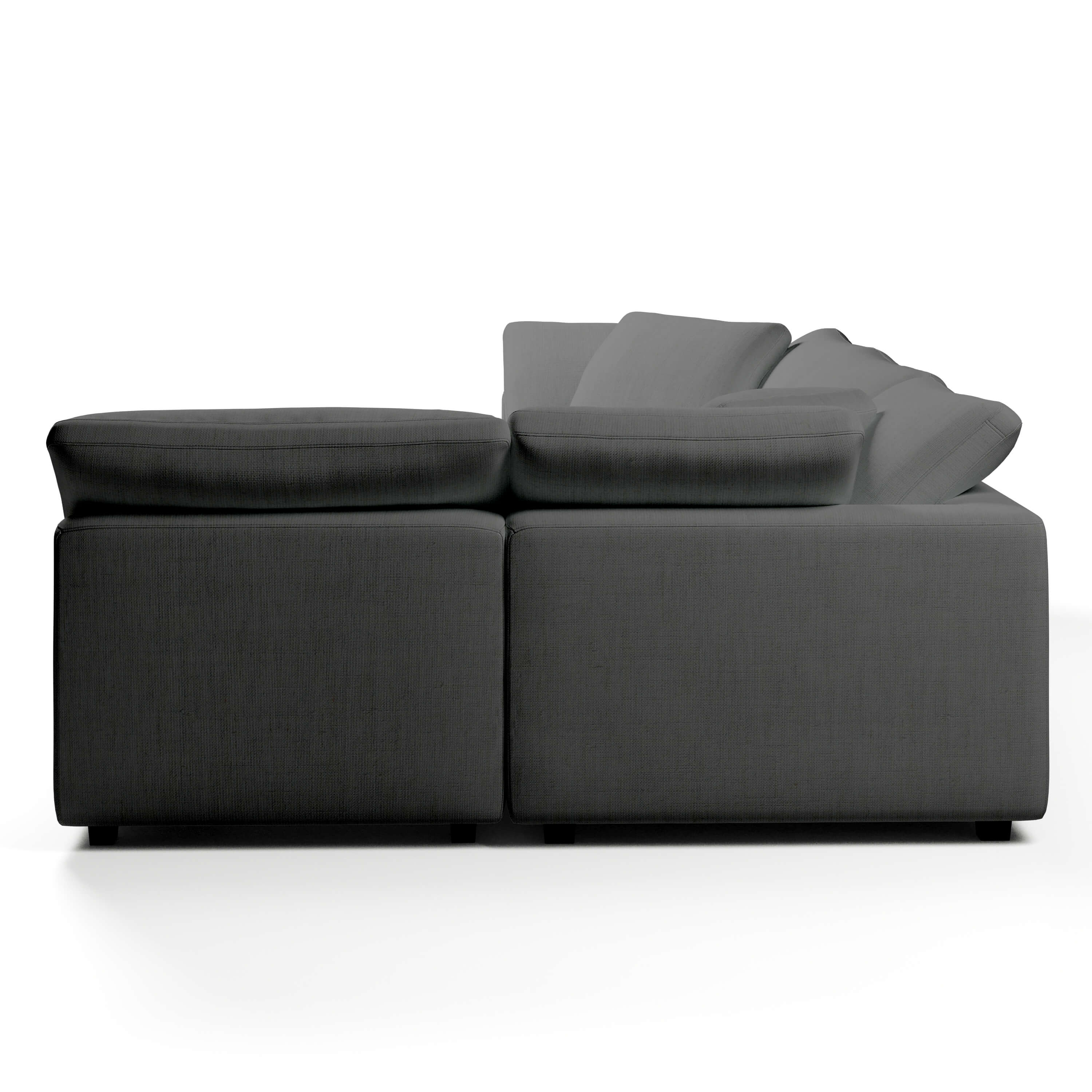 Comfy Modular Sofa - 4-Seater Chaise Sectional - Left Hand Facing
