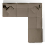 Comfy Modular Sofa - 4-Seater L-Sectional & Ottoman
