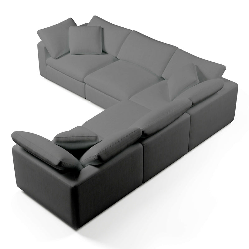 Comfy Modular Sofa - 5-Seater Modular L-Sectional