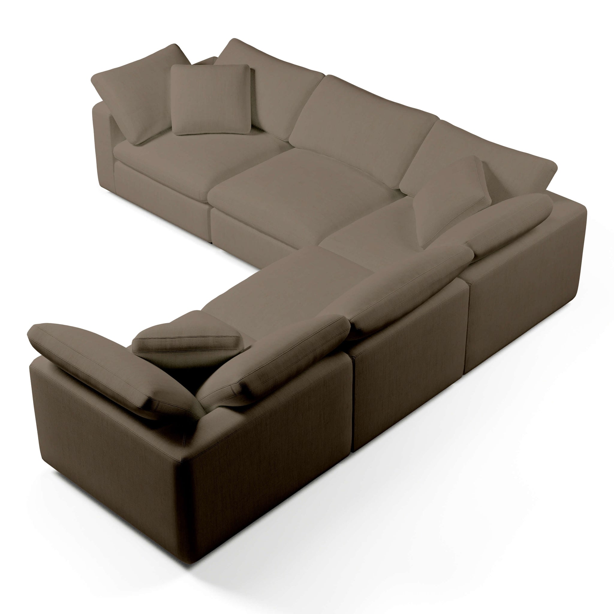 Comfy Modular Sofa - 5-Seater Modular L-Sectional