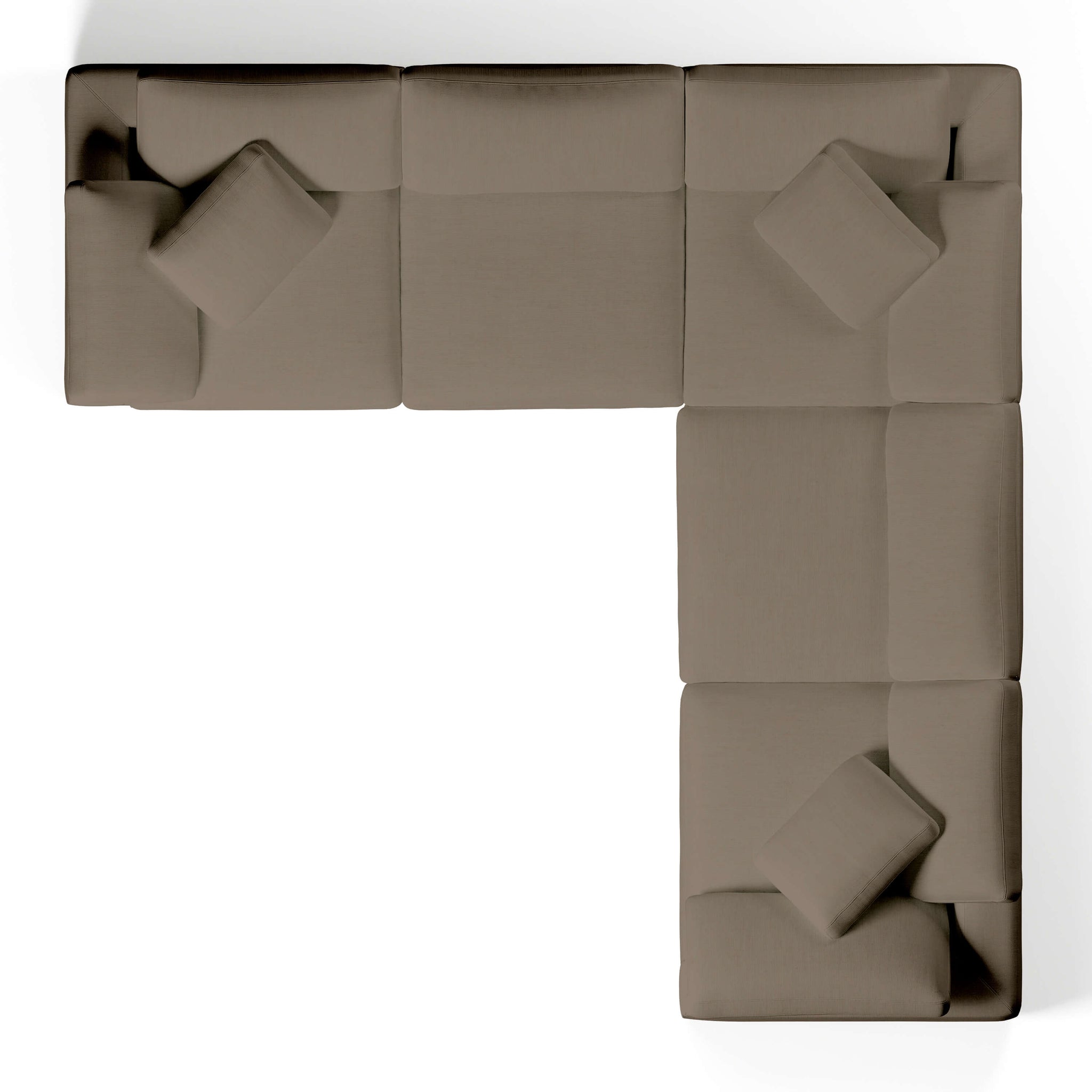 Comfy Modular Sofa - 5-Seater Modular L-Sectional