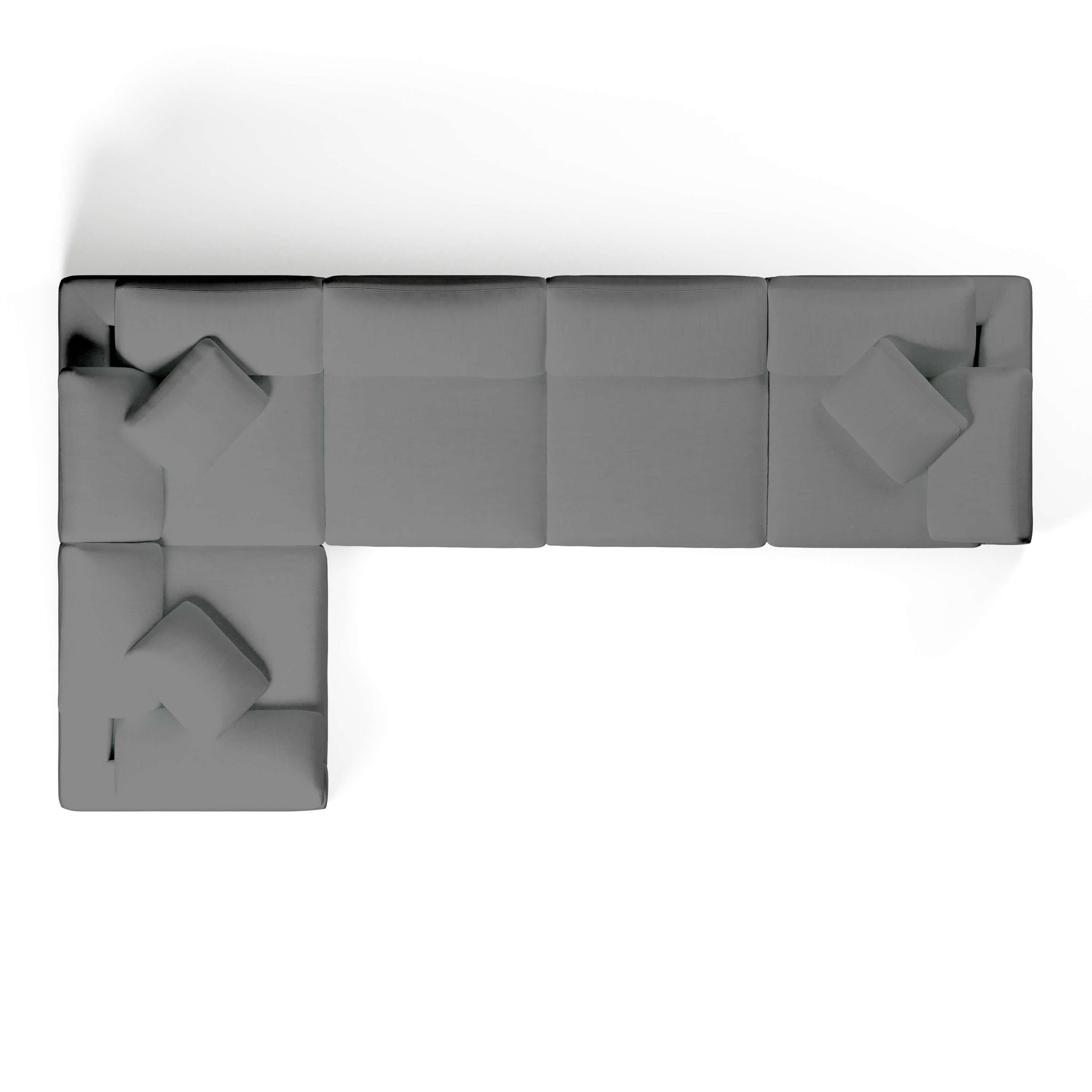 Comfy Modular Sofa - 5-Seater Modular L-Sectional