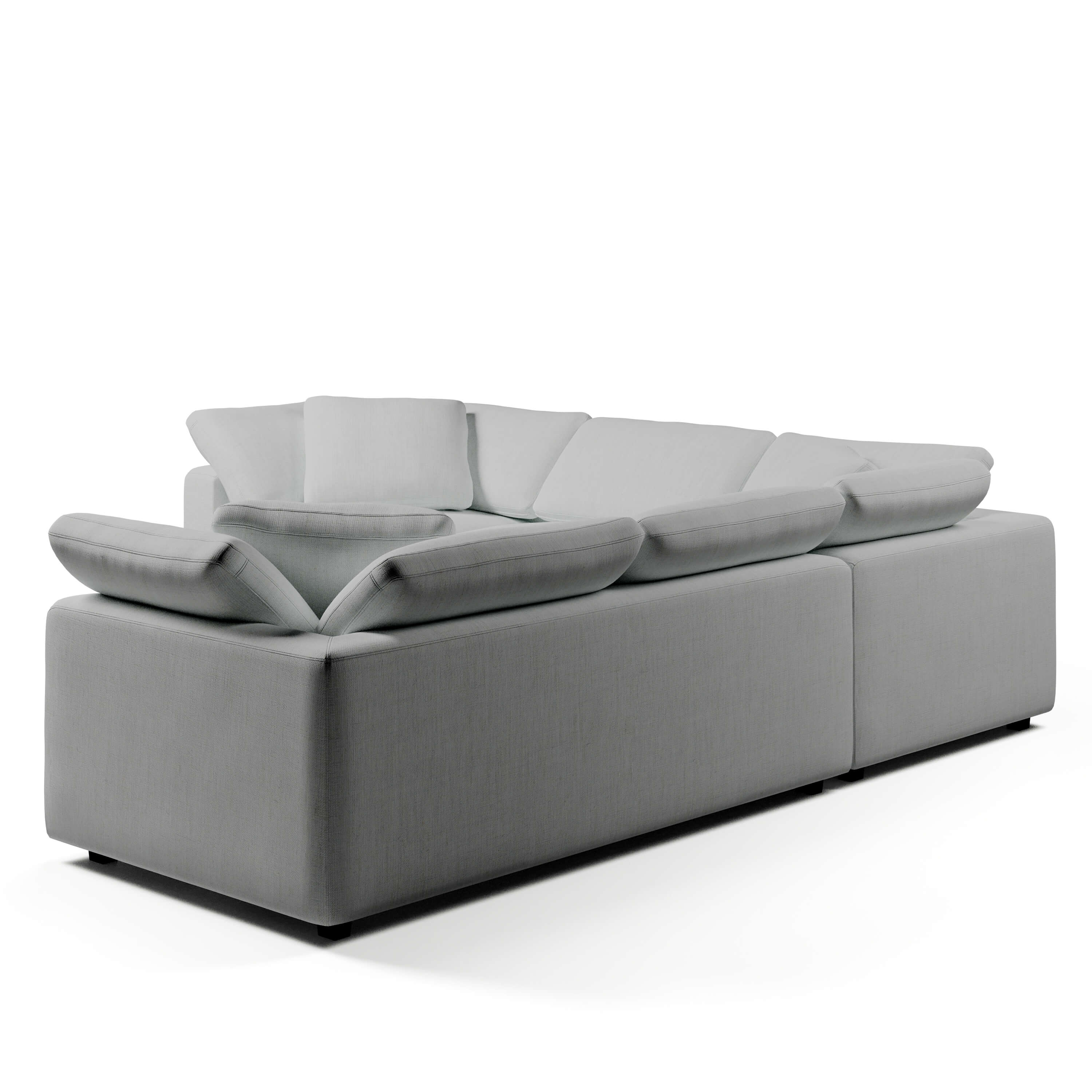 Comfy Modular Sofa - 5-Seater Bench-Seat L-Sectional
