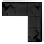 Comfy Modular Sofa - 5-Seater Bench-Seat L-Sectional & Ottoman