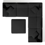 Comfy Modular Sofa - 5-Seater & Ottoman