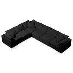 Comfy Modular Sofa - 6-Seater L-Sectional with Ottoman