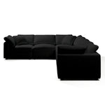 Comfy Modular Sofa - 6-Seater L-Sectional with Ottoman