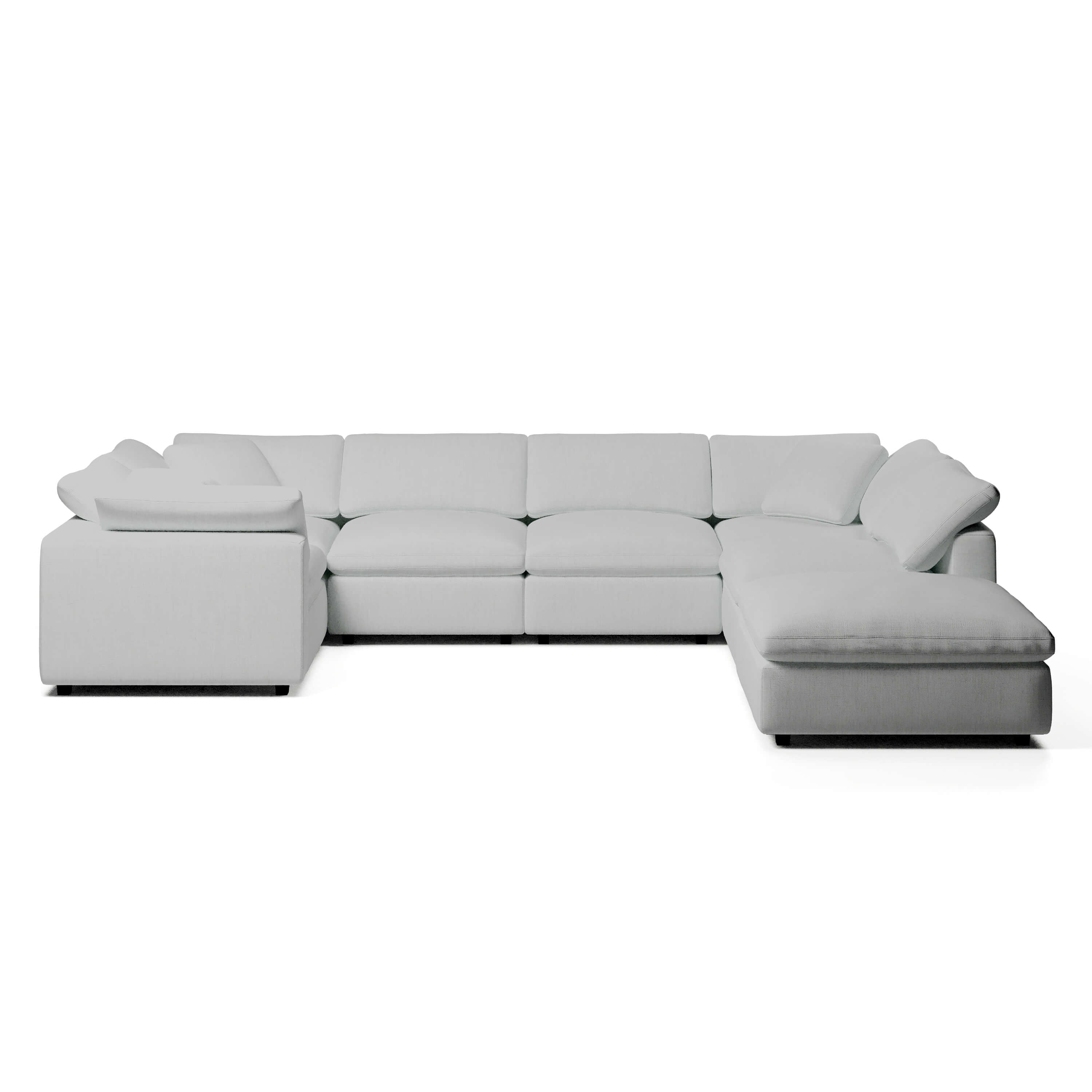 U-Sectional Sofa and Ottoman | U-Sectional Ottoman | Couch Haus