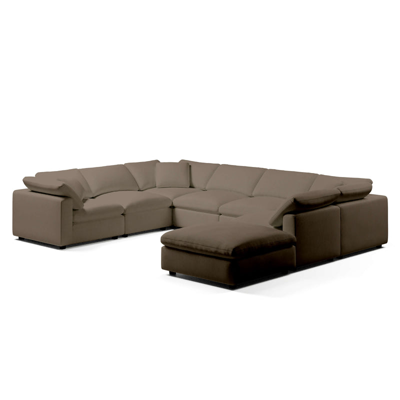 Modular Sofa and Ottoman | U-Sectional Modular Sofa | Couch Haus
