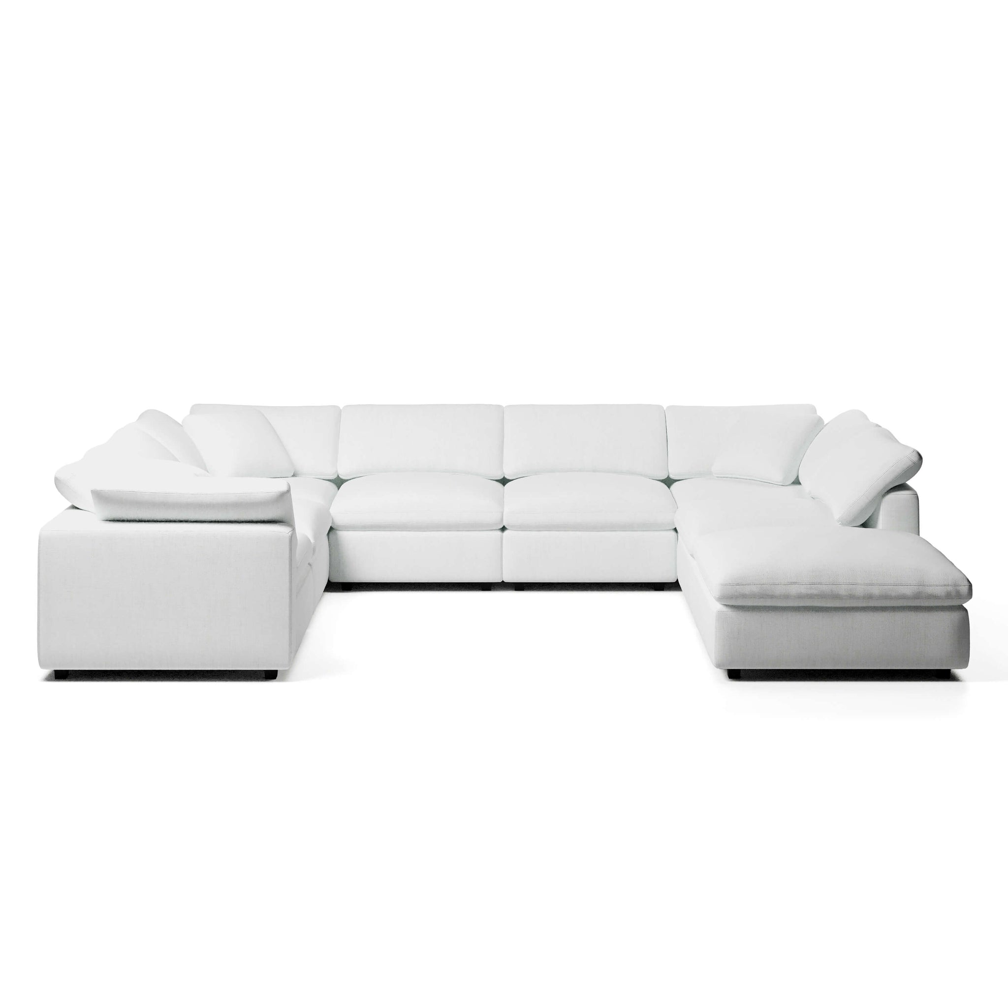 Modular Sofa and Ottoman USectional Modular Sofa Couch Haus