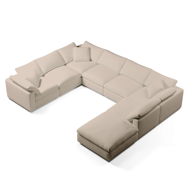 Modular Sofa and Ottoman | U-Sectional Modular Sofa | Couch Haus