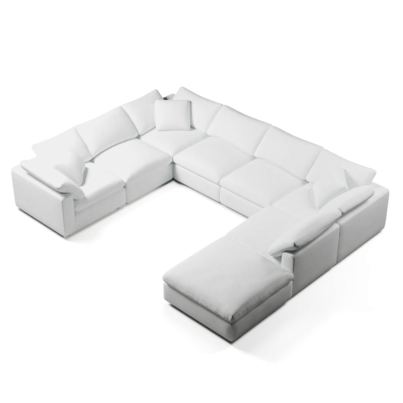 Modular Sofa and Ottoman | U-Sectional Modular Sofa | Couch Haus
