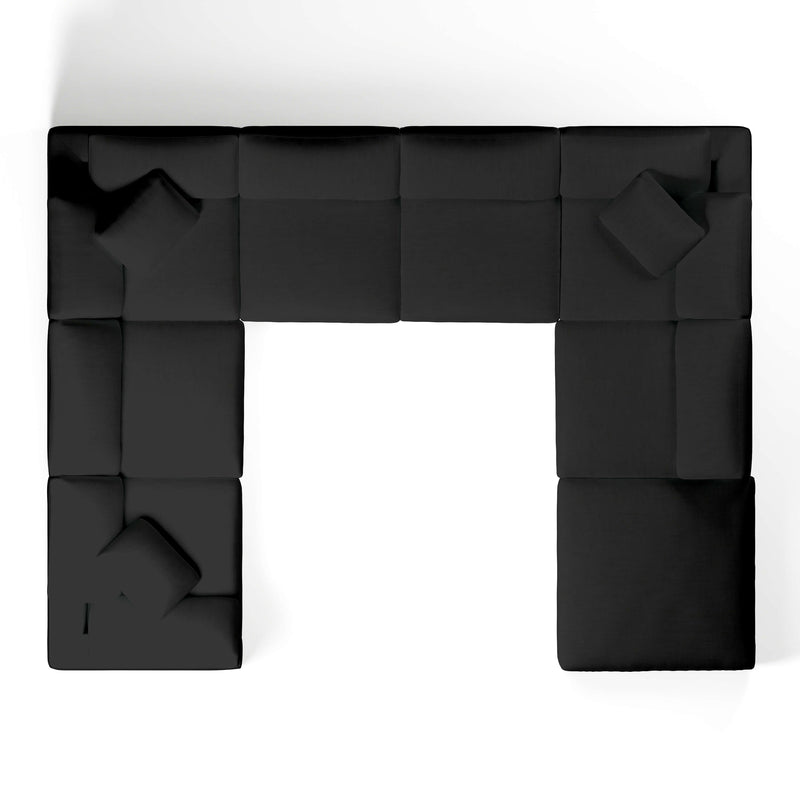 Modular Sofa and Ottoman | U-Sectional Modular Sofa | Couch Haus