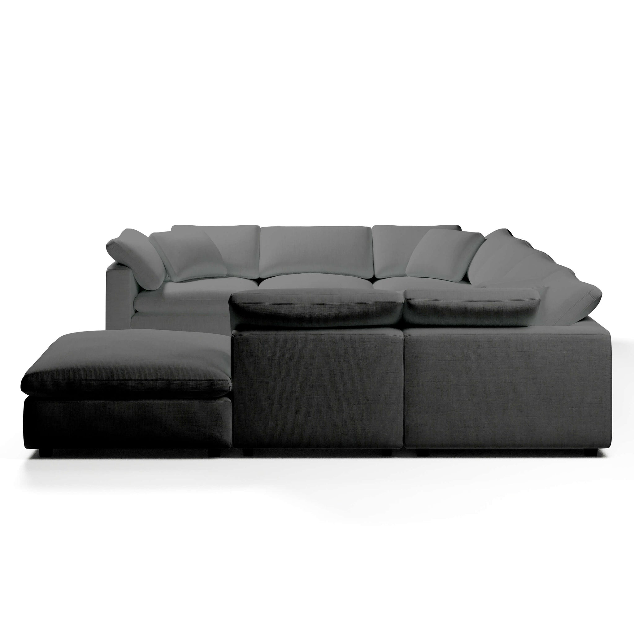 Modular Sofa and Ottoman | U-Sectional Modular Sofa | Couch Haus