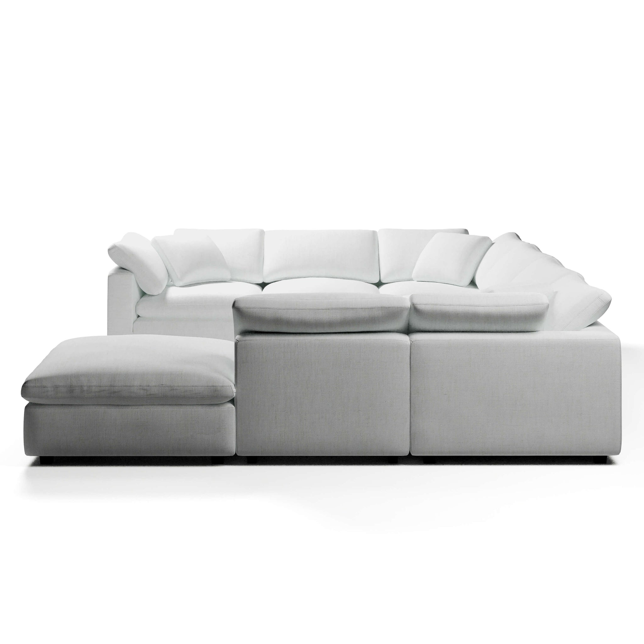 Modular Sofa and Ottoman | U-Sectional Modular Sofa | Couch Haus