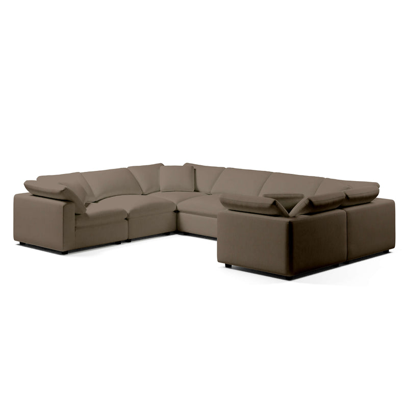 Comfy Modular Sofa - 7-Seater U-Sectional