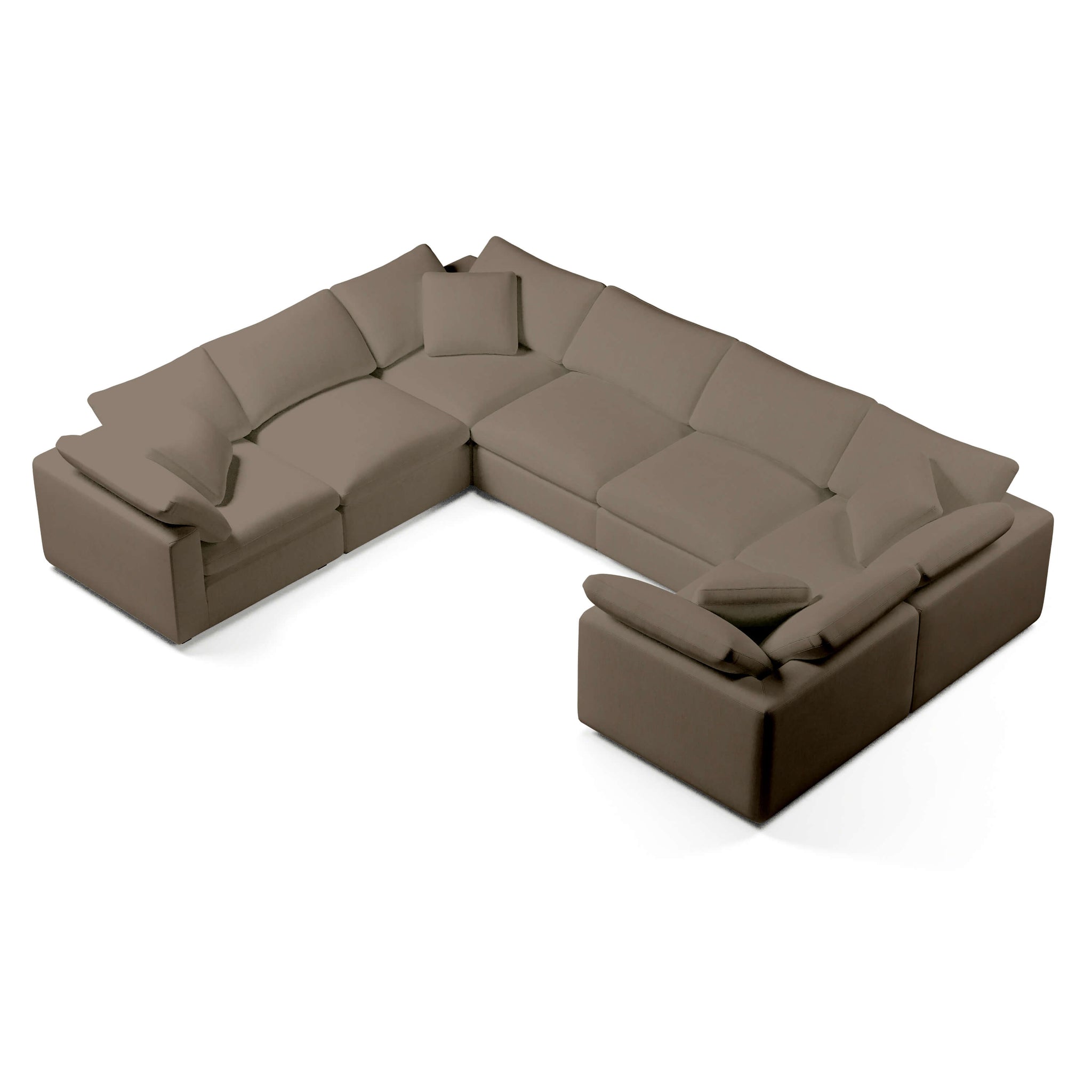 Comfy Modular Sofa - 7-Seater U-Sectional